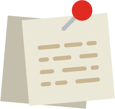 GDPR Privacy Notice Icon of notes pinned on a board representing a privacy notice for GDPR